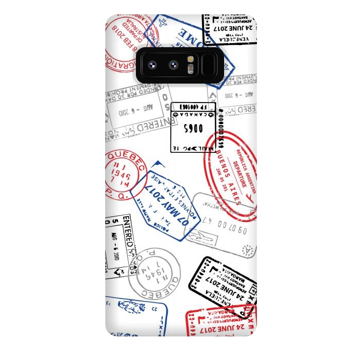 Galaxy Note 8 StrongFit Passport stamps by Martina