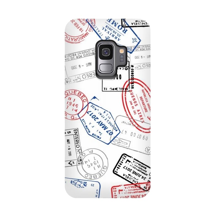 Galaxy S9 StrongFit Passport stamps by Martina