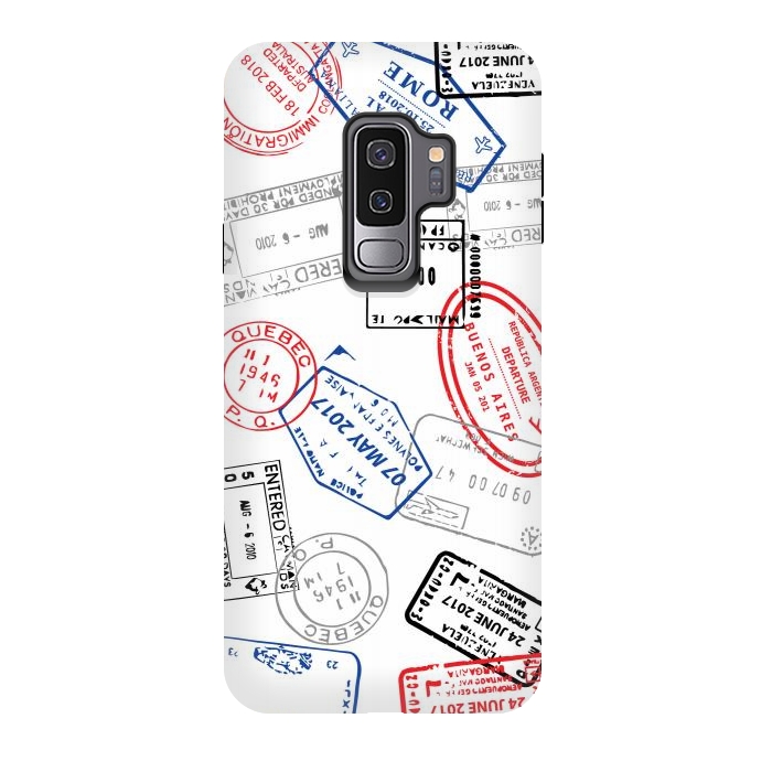 Galaxy S9 plus StrongFit Passport stamps by Martina