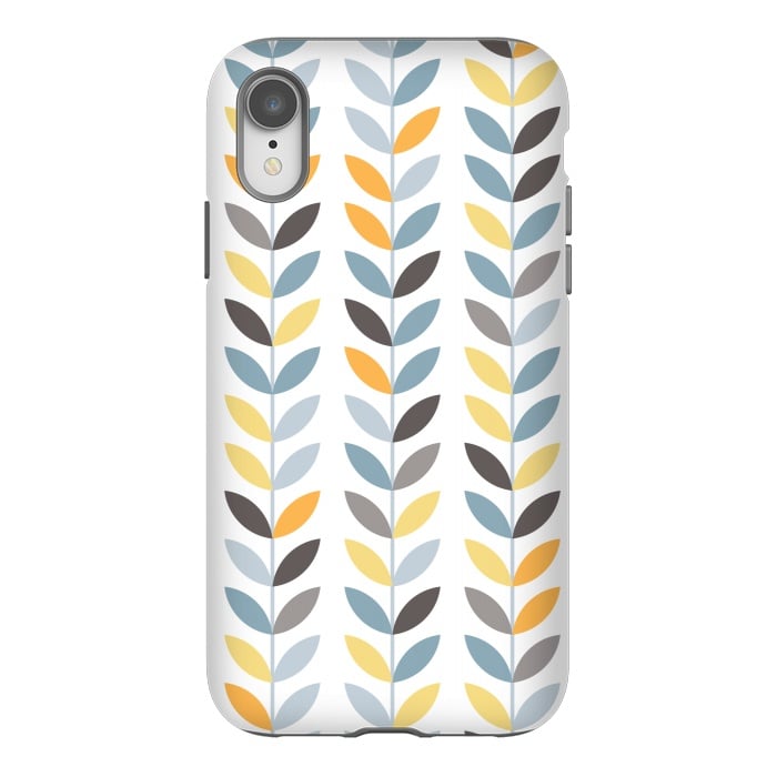 iPhone Xr StrongFit YELLOW LEAF PATTERN 2  by MALLIKA