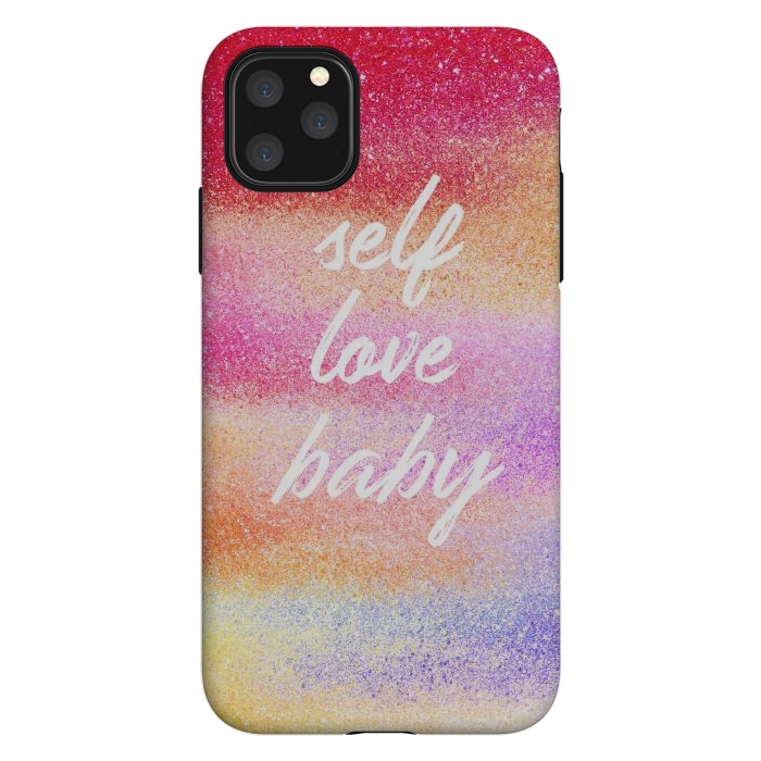 iPhone 11 Pro Max StrongFit Self Love colorful gradient glitter by Oana 