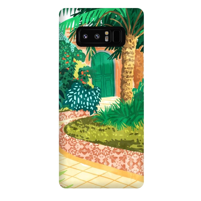 Galaxy Note 8 StrongFit The House With The Green Door by Uma Prabhakar Gokhale