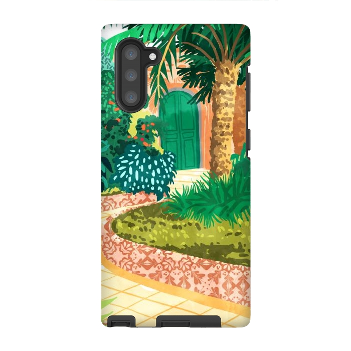 Galaxy Note 10 StrongFit The House With The Green Door by Uma Prabhakar Gokhale