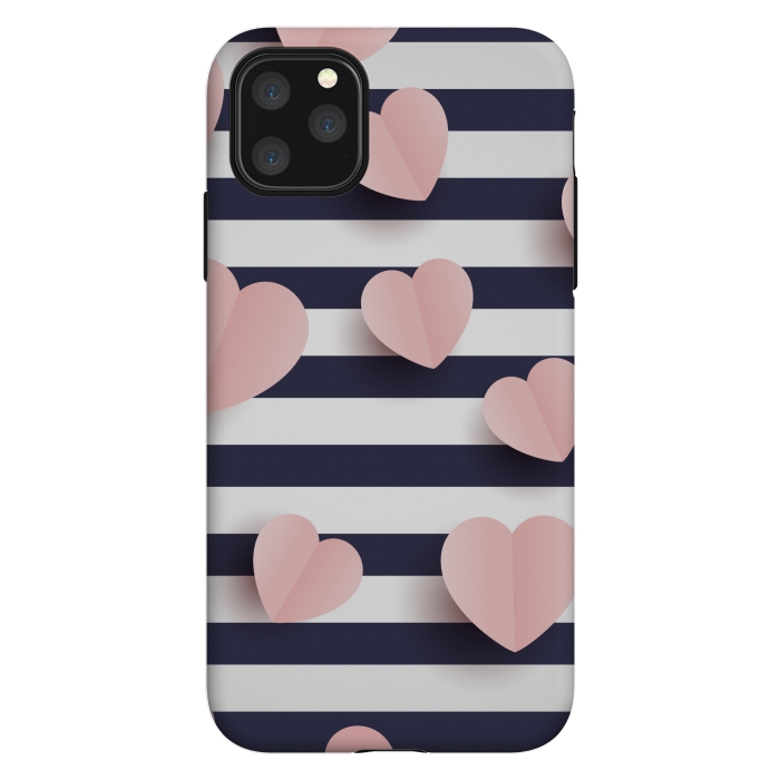 iPhone 11 Pro Max StrongFit paper cut cute hearts by MALLIKA
