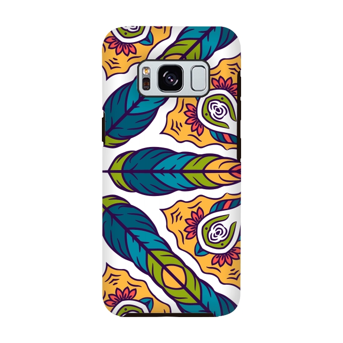 Galaxy S8 StrongFit FEATHER PATTERN 4  by MALLIKA