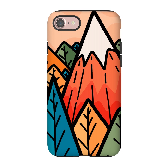 iPhone 7 StrongFit The lone mountain forest by Steve Wade (Swade)