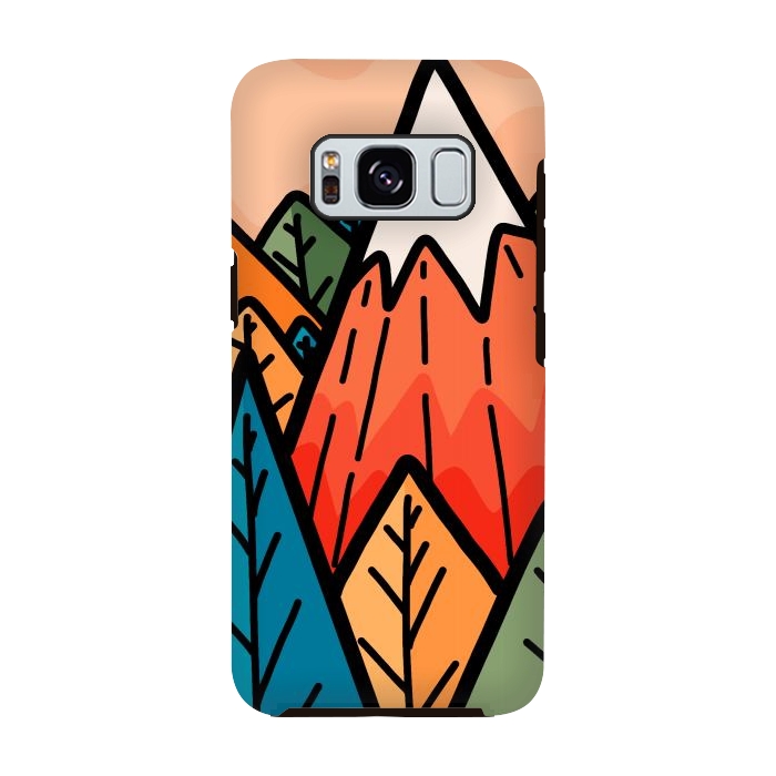 Galaxy S8 StrongFit The lone mountain forest by Steve Wade (Swade)