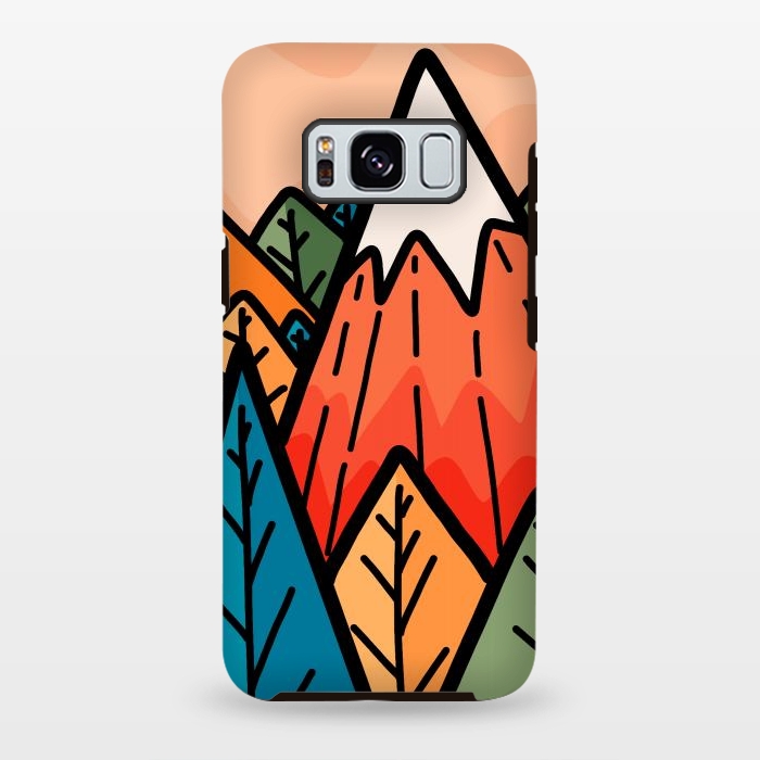 Galaxy S8 plus StrongFit The lone mountain forest by Steve Wade (Swade)