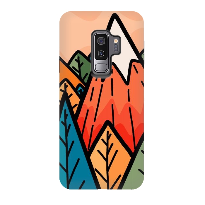 Galaxy S9 plus StrongFit The lone mountain forest by Steve Wade (Swade)