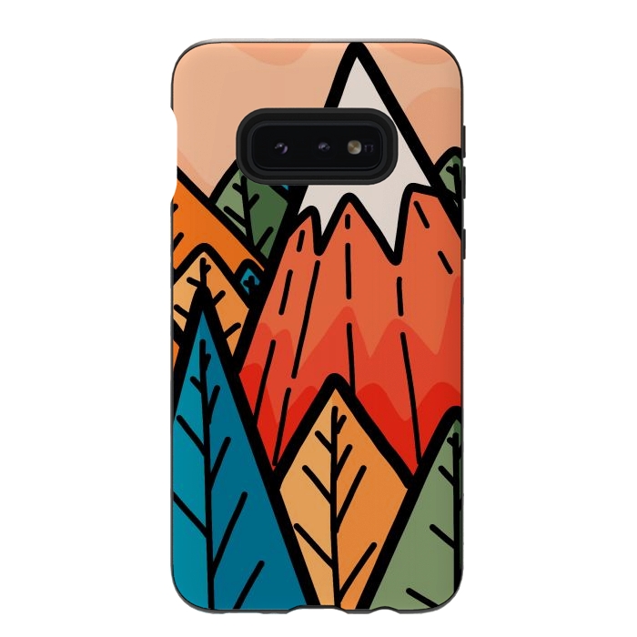 Galaxy S10e StrongFit The lone mountain forest by Steve Wade (Swade)