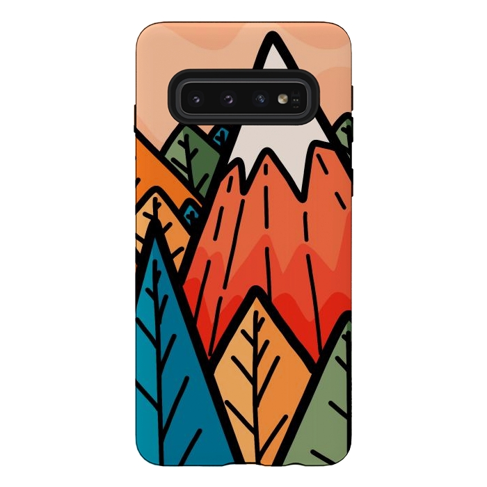 Galaxy S10 StrongFit The lone mountain forest by Steve Wade (Swade)