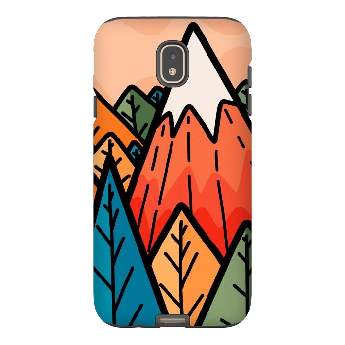 Galaxy J7 StrongFit The lone mountain forest by Steve Wade (Swade)