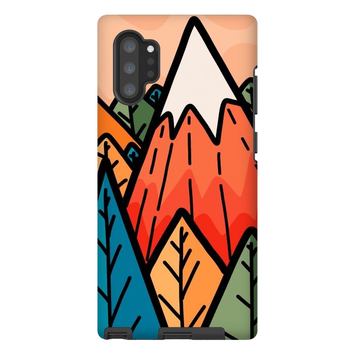 Galaxy Note 10 plus StrongFit The lone mountain forest by Steve Wade (Swade)