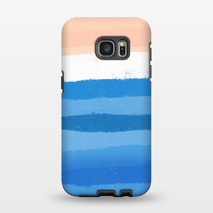 Galaxy S7 EDGE StrongFit The calm painted waves by Steve Wade (Swade)