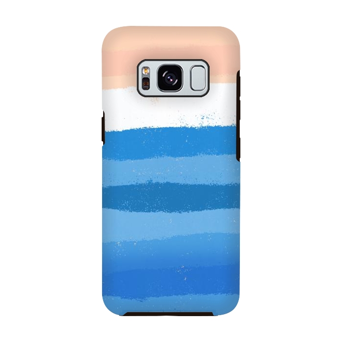 Galaxy S8 StrongFit The calm painted waves by Steve Wade (Swade)