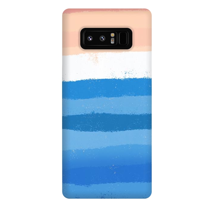 Galaxy Note 8 StrongFit The calm painted waves by Steve Wade (Swade)
