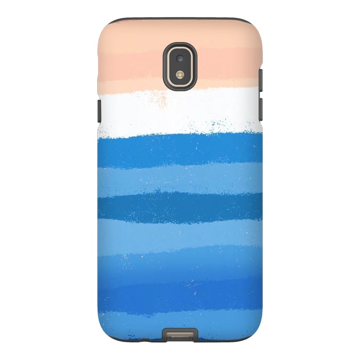 Galaxy J7 StrongFit The calm painted waves by Steve Wade (Swade)