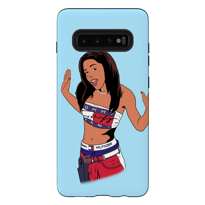 Galaxy S10 plus StrongFit Aaliyah by Zoe Astritis