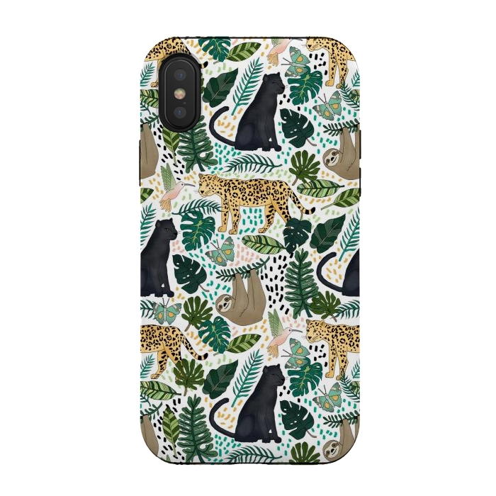 iPhone Xs / X StrongFit Emerald Forest Animals by Tangerine-Tane