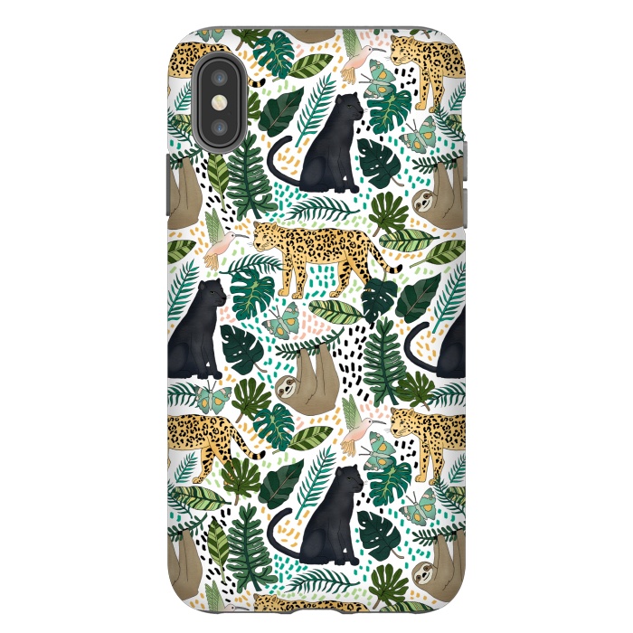 iPhone Xs Max StrongFit Emerald Forest Animals by Tangerine-Tane