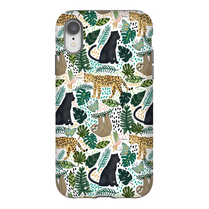iPhone Xr StrongFit Emerald Forest Animals by Tangerine-Tane