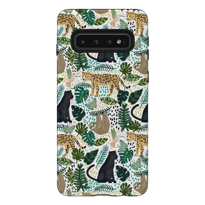 Galaxy S10 StrongFit Emerald Forest Animals by Tangerine-Tane