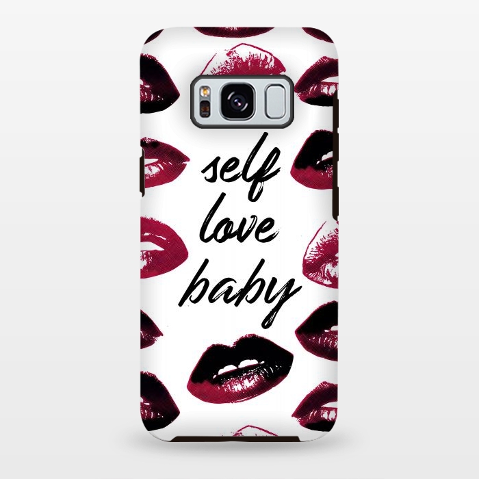 Galaxy S8 plus StrongFit Self love lipstick kisses by Oana 