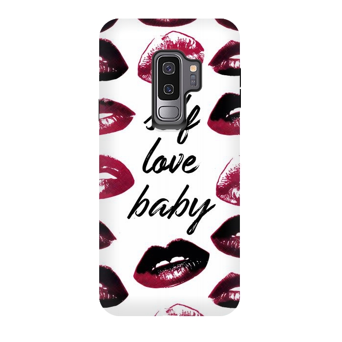 Galaxy S9 plus StrongFit Self love lipstick kisses by Oana 