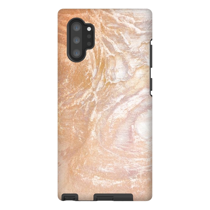Galaxy Note 10 plus StrongFit Gold sandstone marble art by Oana 