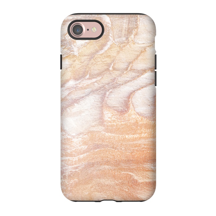 iPhone 7 StrongFit Gold sandstone marble art by Oana 