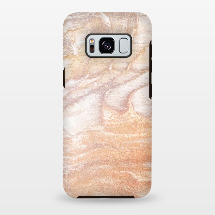 Galaxy S8 plus StrongFit Gold sandstone marble art by Oana 
