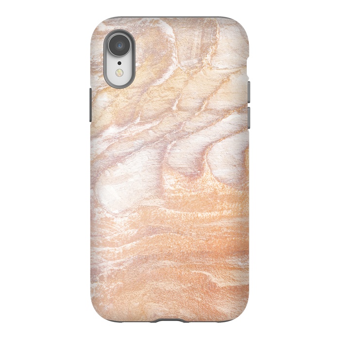 iPhone Xr StrongFit Gold sandstone marble art by Oana 