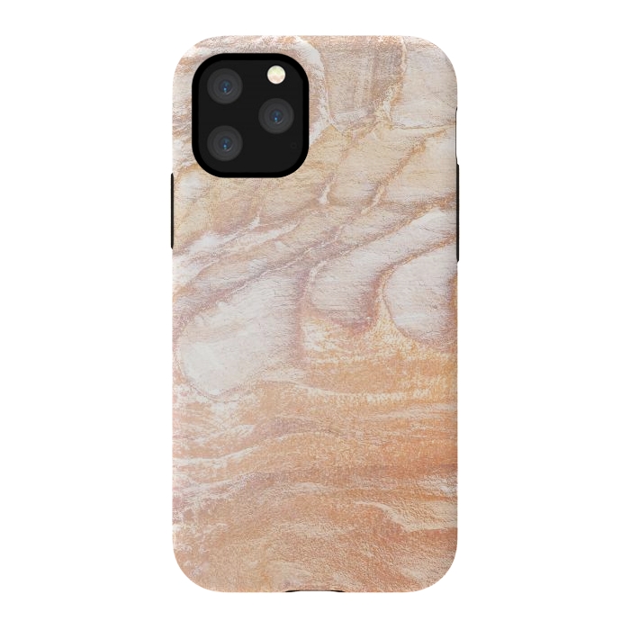 iPhone 11 Pro StrongFit Gold sandstone marble art by Oana 