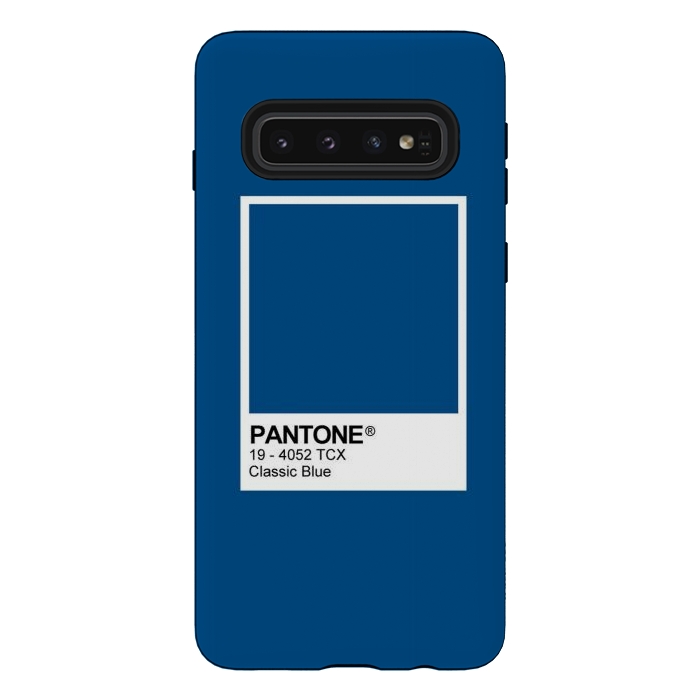 Galaxy S10 StrongFit Pantone Blue Trendy colour by Martina