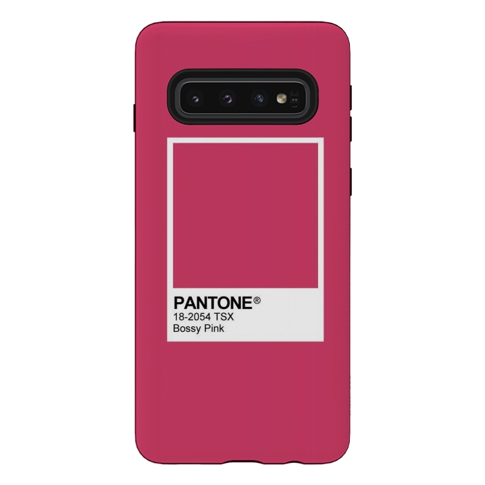 Galaxy S10 StrongFit Pantone Pink Trendy color by Martina