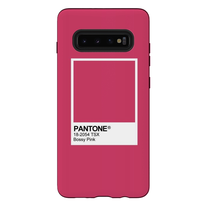 Galaxy S10 plus StrongFit Pantone Pink Trendy color by Martina