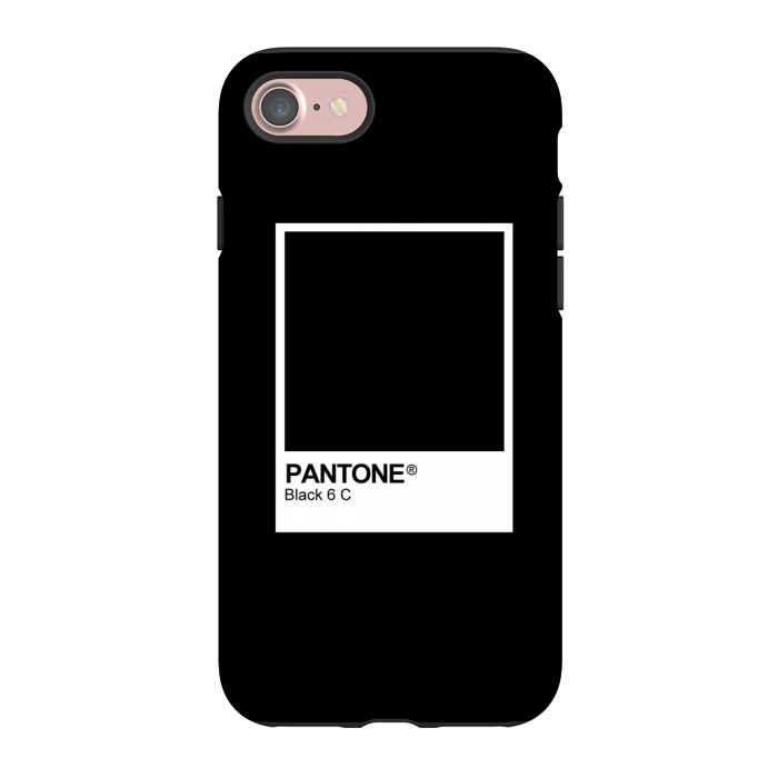 iPhone 7 StrongFit Pantone Black Trendy color by Martina