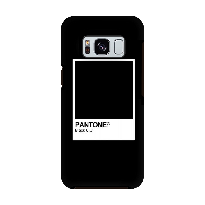 Galaxy S8 StrongFit Pantone Black Trendy color by Martina