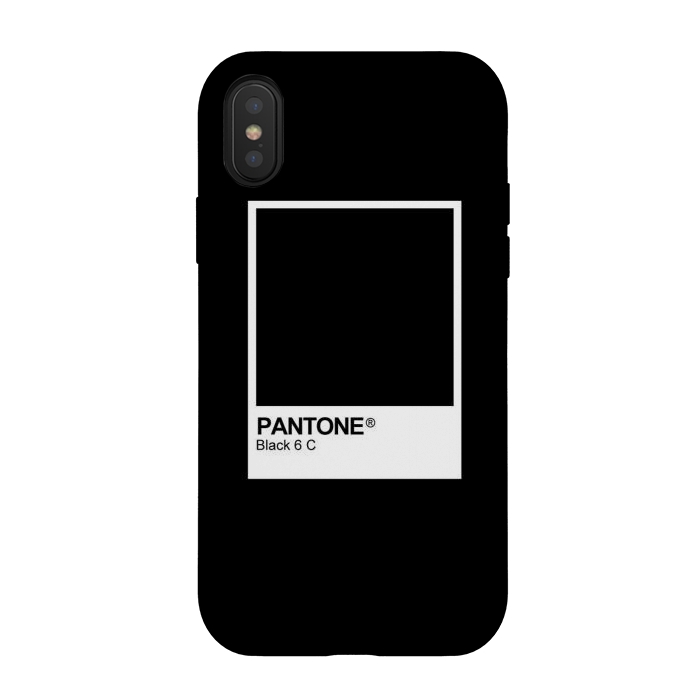 iPhone Xs / X StrongFit Pantone Black Trendy color by Martina