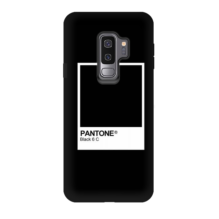 Galaxy S9 plus StrongFit Pantone Black Trendy color by Martina