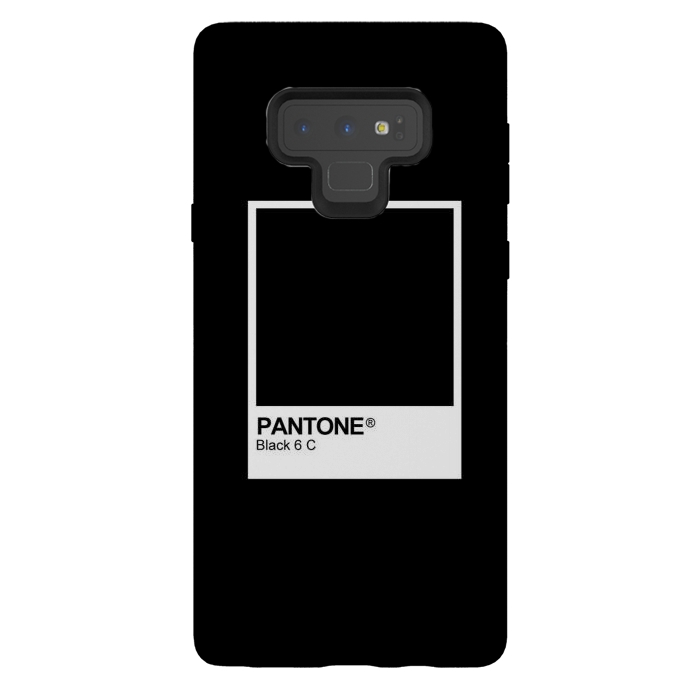 Galaxy Note 9 StrongFit Pantone Black Trendy color by Martina