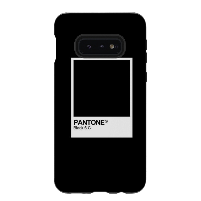 Galaxy S10e StrongFit Pantone Black Trendy color by Martina