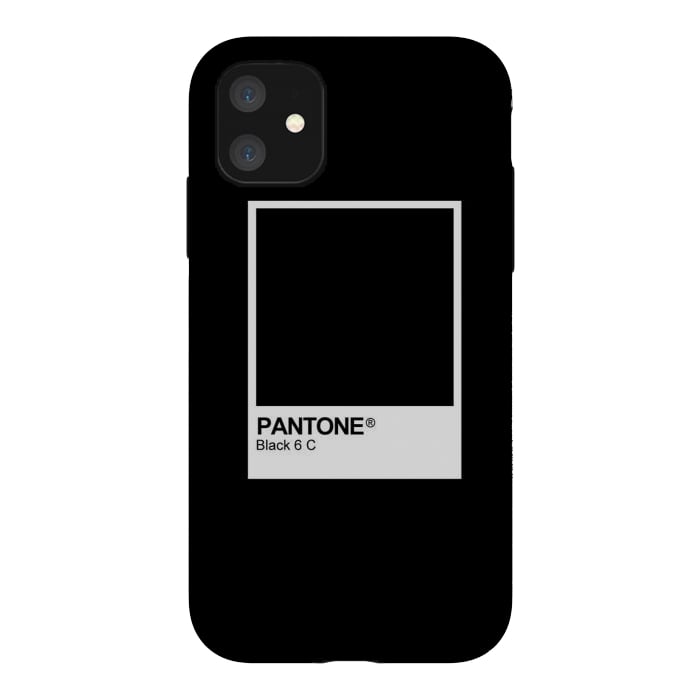 iPhone 11 StrongFit Pantone Black Trendy color by Martina