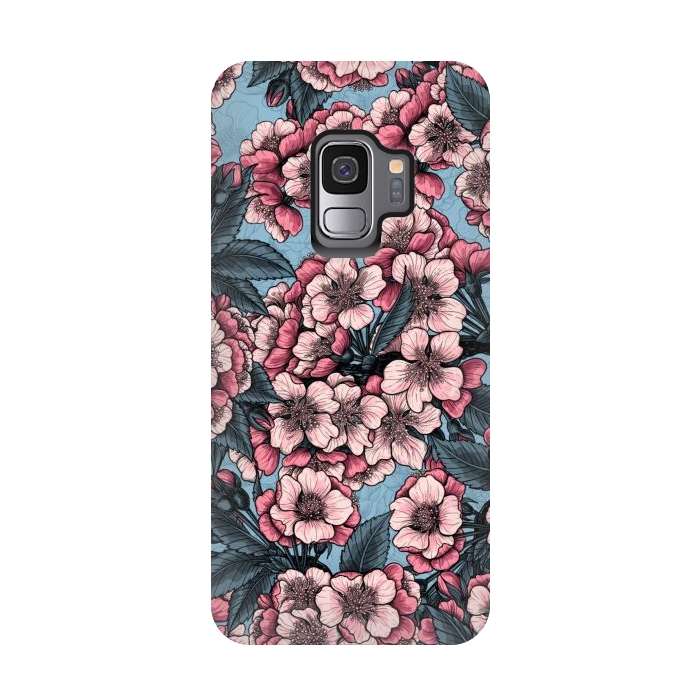 Galaxy S9 StrongFit Cherry blossom by Katerina Kirilova