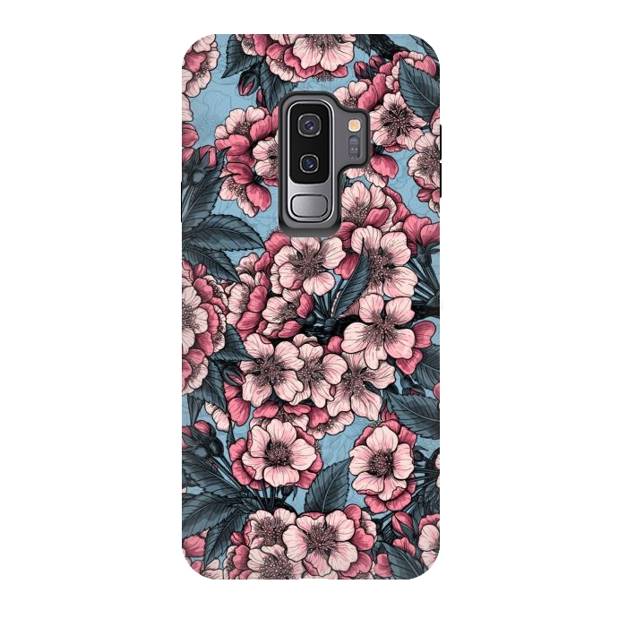 Galaxy S9 plus StrongFit Cherry blossom by Katerina Kirilova