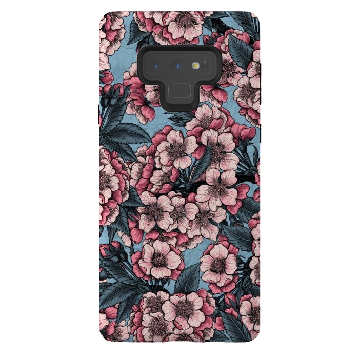 Galaxy Note 9 StrongFit Cherry blossom by Katerina Kirilova