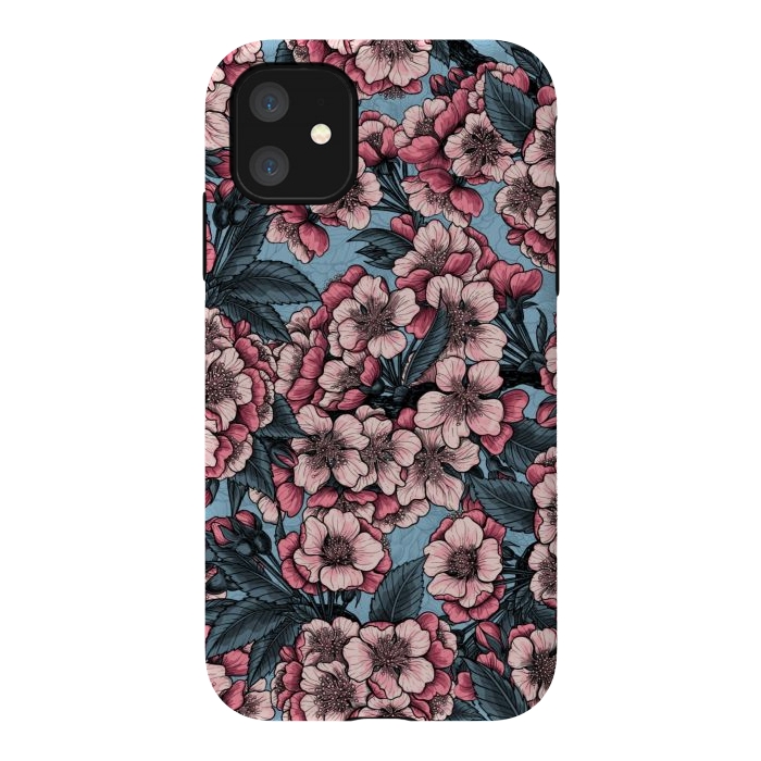 iPhone 11 StrongFit Cherry blossom by Katerina Kirilova