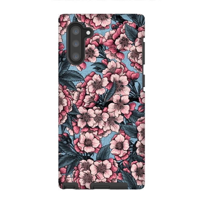 Galaxy Note 10 StrongFit Cherry blossom by Katerina Kirilova