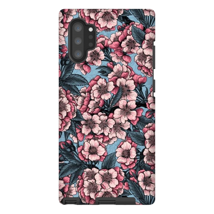 Galaxy Note 10 plus StrongFit Cherry blossom by Katerina Kirilova