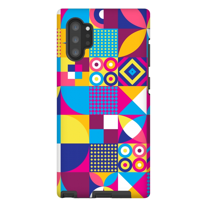 Galaxy Note 10 plus StrongFit multi colour abstract pattern 3  by MALLIKA